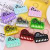 Mini Functional Piano Keychain Playable Buttons Soft Touch Cute Cartoon Music Pattern Creative Gift for Students