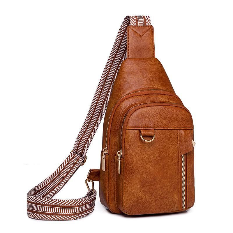 Kožená taška přes rameno Taška přes rameno Multifunkční voděodolná crossbody taška pro ženy