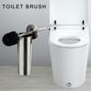 Modern Bathroom Toilet Scrubbers with Soft Dense Bristles Elegant Floor Standing Toilet Brush Long Service Bathroom Brush