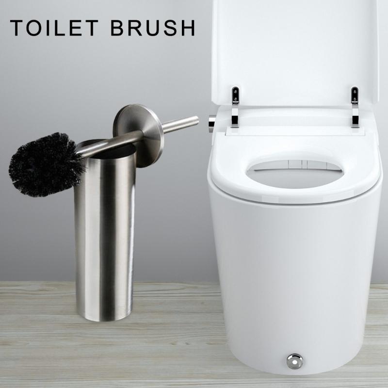 Modern Bathroom Toilet Scrubbers with Soft Dense Bristles Elegant Floor Standing Toilet Brush Long Service Bathroom Brush