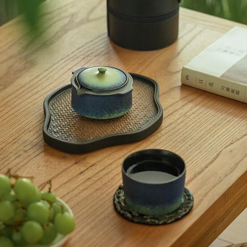 Edenus Portable Single Person Ceramic Travel Tea Set