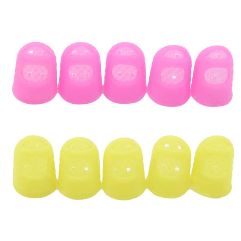 Sewing Thimble Breathable Protective Silicone Finger Thimble Finger Cover Caps Quilting Sewing Needlework Craft NEW
