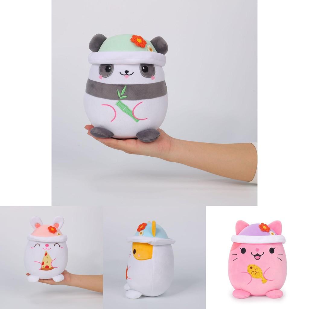 Süßes Plüschtier Hase Panda Kissen Weiche Puppe Geschenk für Kinder Mit entzückenden Tierdesigns