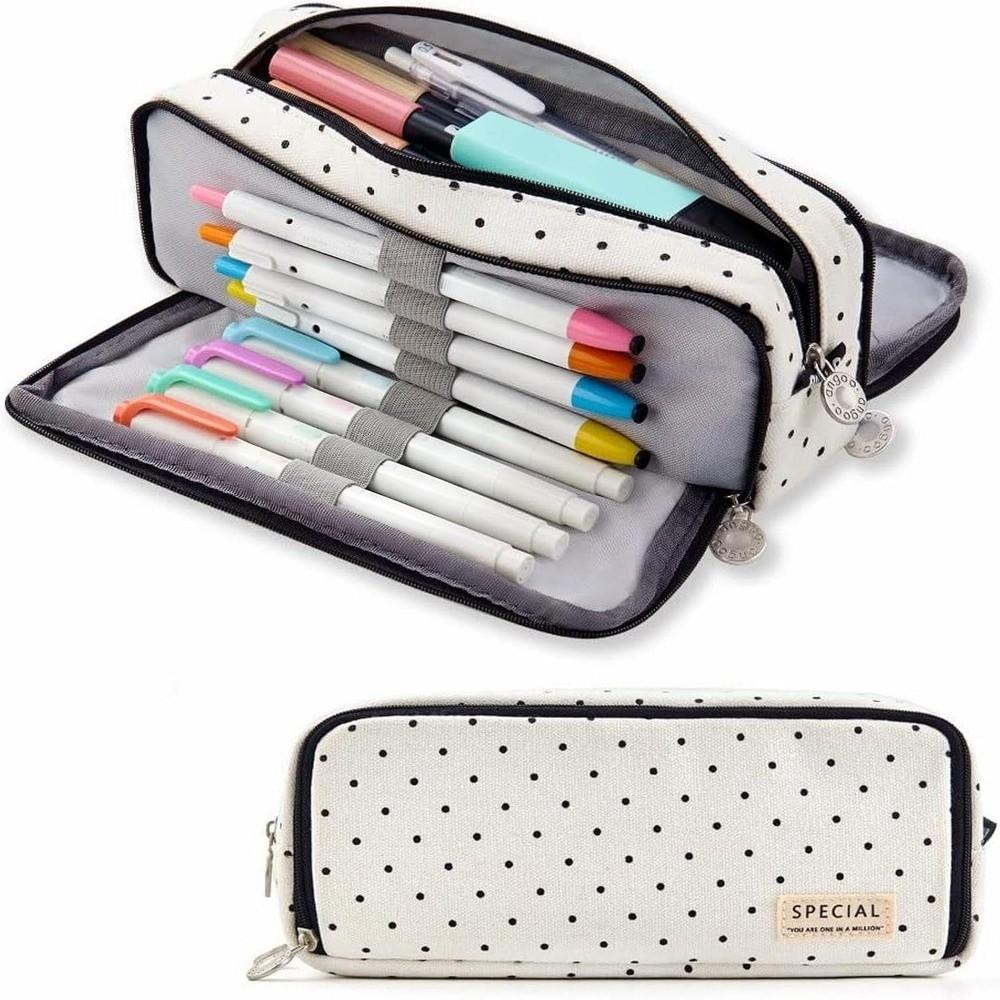 Mehrere Fächer Federmäppchen Polka Dot Federtasche Neue Schreibwaren-Tasche Schreibwaren-Aufbewahrung