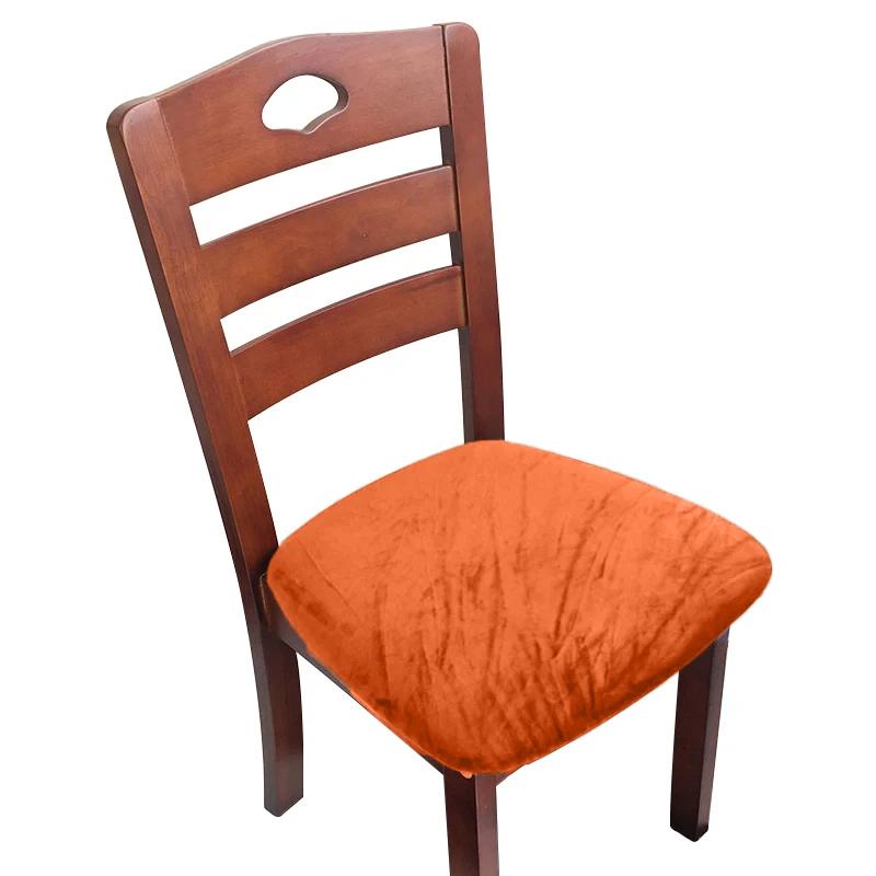 

1/2/4/6 шт. бархатной ткани супер мягкие чехлы на сиденья чехлы на стулья чехлы для банкетов столовых гостиных 1 Piece