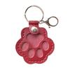 Pet Hair Keepsake Keychain Dog Cat Paw Shape Hair Storage