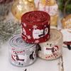 New 500cm 5 yards Christmas Ribbon Crafts Bow Cloth Satin Ribbons Burlap Ribbon for Decorating Christmas