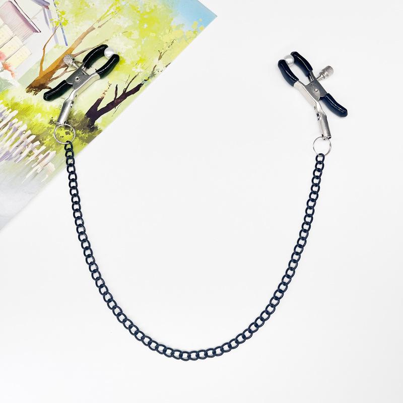 Metal Chain Nipple Milk Clips Breast Massage Clamps Adult Flirting Teasing Erotic Gadgets Bdsm Slave Sex Toys for Couples