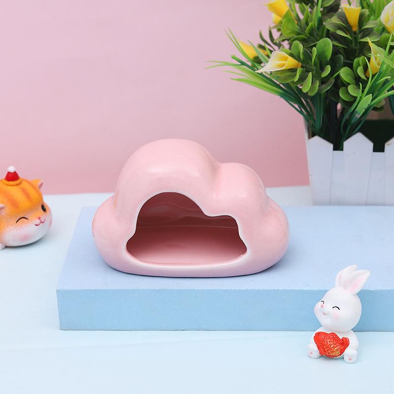Keramik-Haustiernest, Sommer-Kühles Keramiknest, Hamsterkühlung, Sommerunterschlupf, Creative Cloud Hamster Ice House