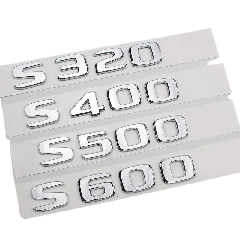 CBGFHTZE (Small Store) 3D ABS Chrome Logo S320 S350 S400 S450 S500 S550 S580