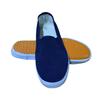 Non-Slip Blue Canvas Shoes for Clean Rooms - Large Size, Elastic Band for Men and Women