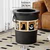 Trash Can Without Lid Paper Basket Minimalist Versatile Elegant Wastebasket Waste Bin for Indoor