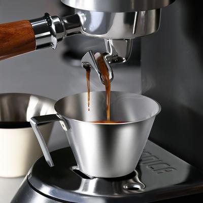 100ML Espresso Extraction Cup 304 Stainless Steel with Scale Thickened Exquisite Ounce Coffee Cup Home Kitchen Cafe Accessories
