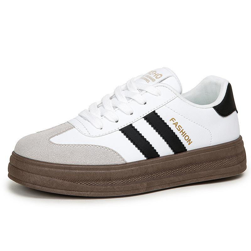 2025 new spring and autumn versatile casual shoes non-slip and wear-resistant thick-soled white shoes women's shoes soft soles are not tired of feet