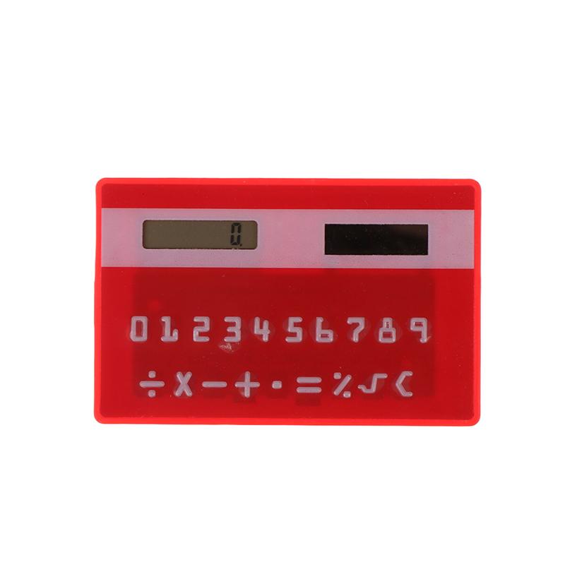 Solar 8 Digit Calculator Student Mini Calculator Portable Slim Calculator Stationery Math Toys School Electronics Calculator