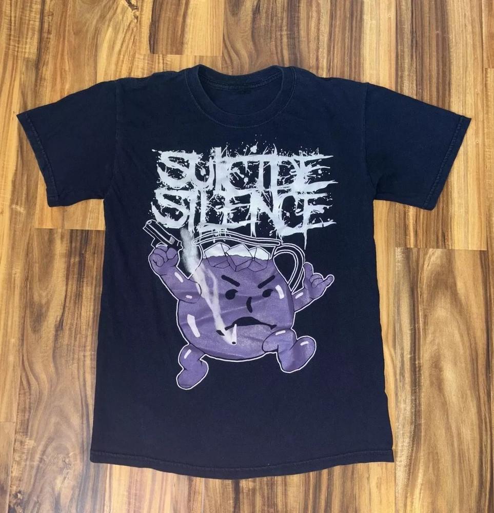 Suicide Silence Pull The Trigger 2007 Тур Kool-Aid Man Группа Унисекс Футболка XXXL