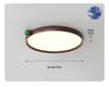 Wabi-Sabi Walnut Ceiling Light: Retro Japanese Style, Eye-Protecting for Bedroom or Children's Room