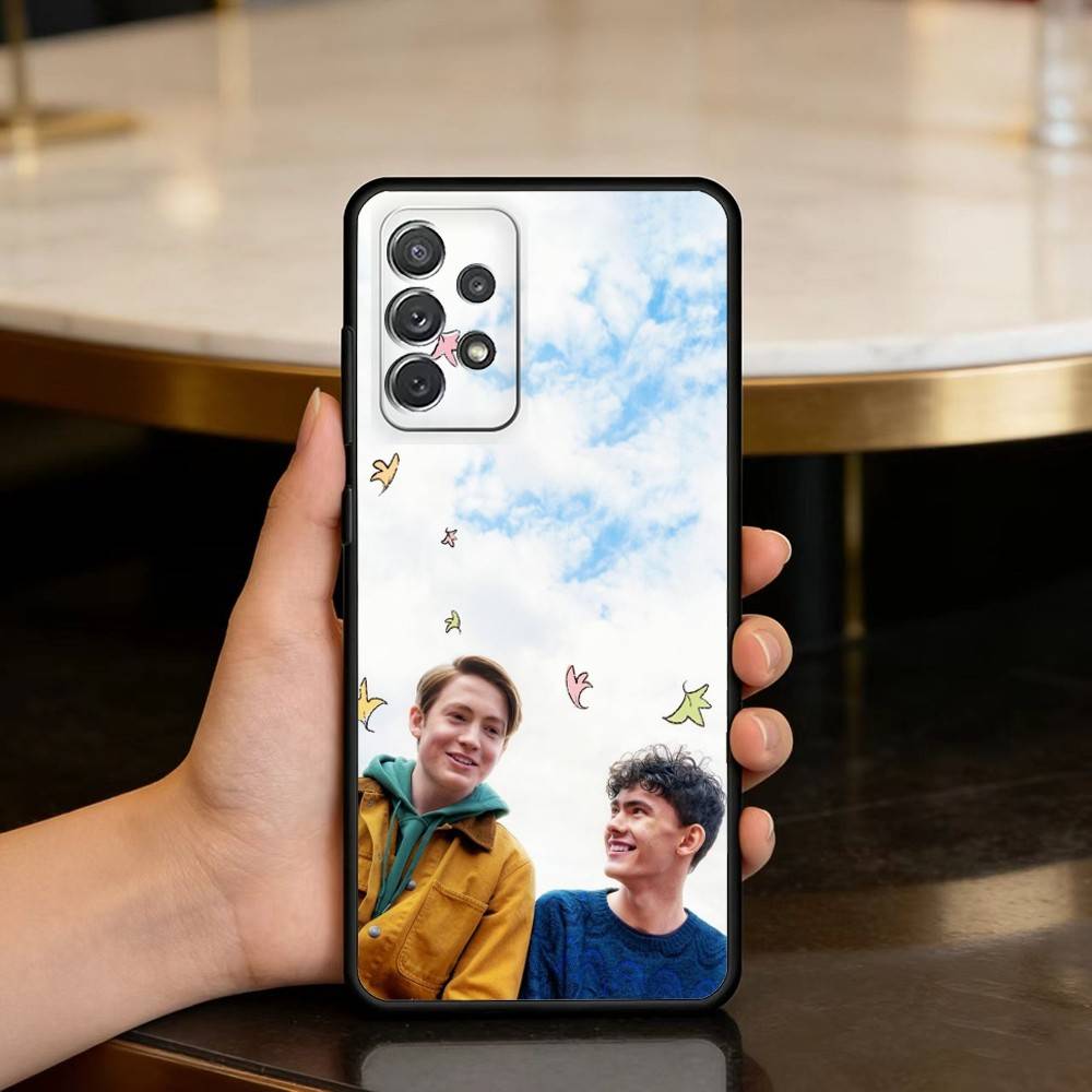 New H-Heartstopper M-Movie Phone Case For Samsung Galaxy A73,A72,A71,A70,A53,A52,A51,Soft Silicone Black Cover
