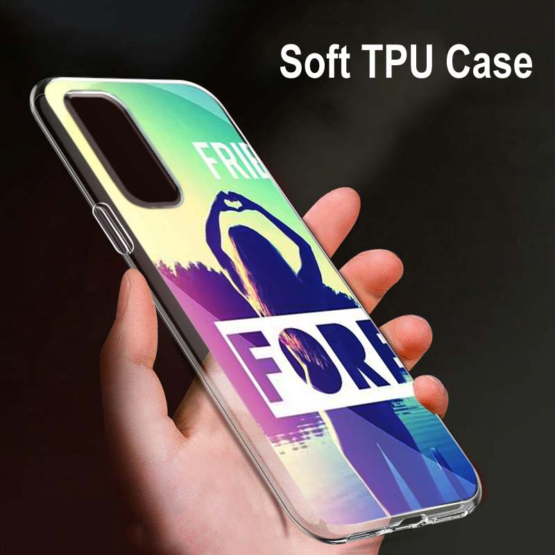 Bff Best Friend For OPPO Reno7 SE 6 5 Z F 4G 5G Find X2 X3 Neo Lite Pro Plus Transparent Soft Phone Case Coque
