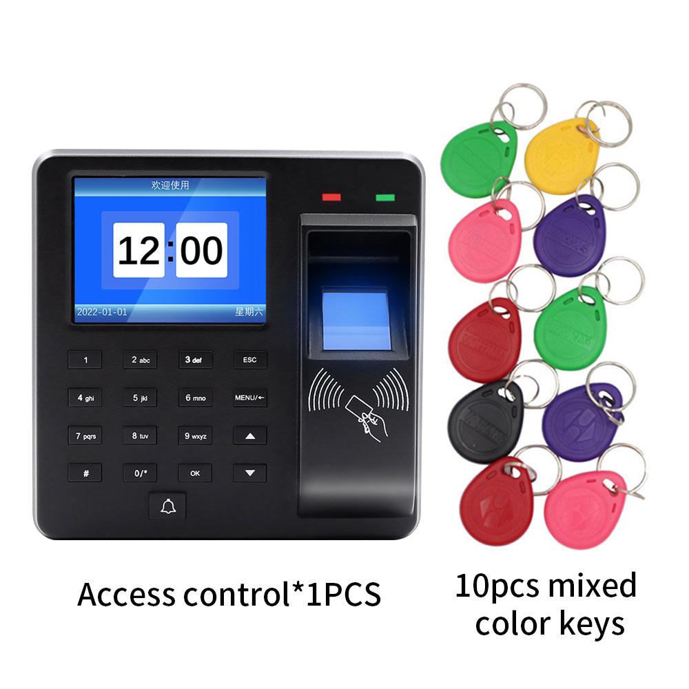 Biometric Fingerprint Access Control Intercom Time Attendance Machine Digital Electric RFID Code System For Door Lock Keys Tags