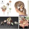 Soubien Hair Ornament Set with Dried Flowers and Perfect for and Perfect for and White 5-Piece Tsumami-Zaiku (Gypsophila Flowers), Coming-of-Age