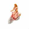 1:64er Maßstab Radfahrerfigur Foto-Requisite Miniatur Frau auf Zweirad Hochdetailliert Winzig