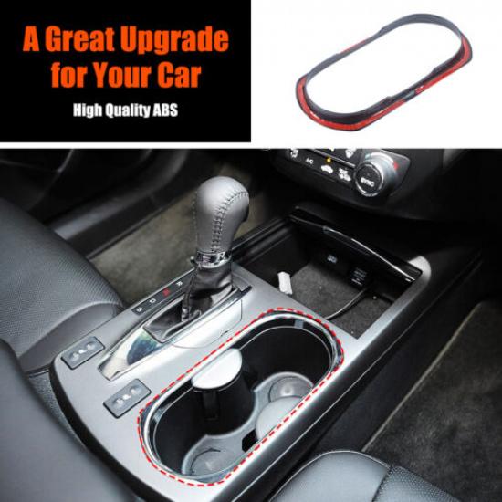 ABS Carbon Fiber Black Gear Shift Panel Cover For Acura RDX 2013-2017