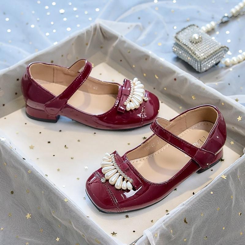 New Style Girls' High-heeled Shoes - Spring and Autumn Children's Shoes - Single Shoes