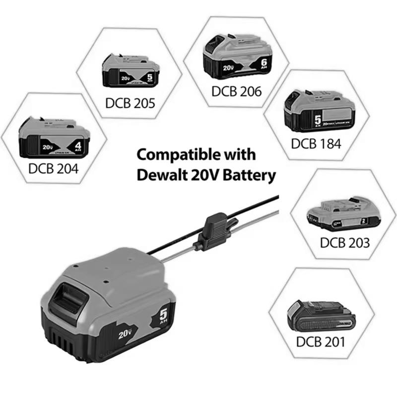 Car Jump Starter Car Booster for Dewalt 18V 20V Battery DCB203 DCB230 Emergency Booster Starting Device Jump Start Tool