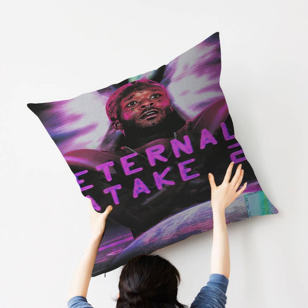 Hip Hop Rapper L-Lil-Uzi-V-Verts Personalized Picture Text Home Decorative Pillows Household Gifts 45x45cm