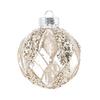 Christmas Ball Ornament Faux Pearl Glittery Tree Decoration Festive Hanging Baubles with Rope Party Decor