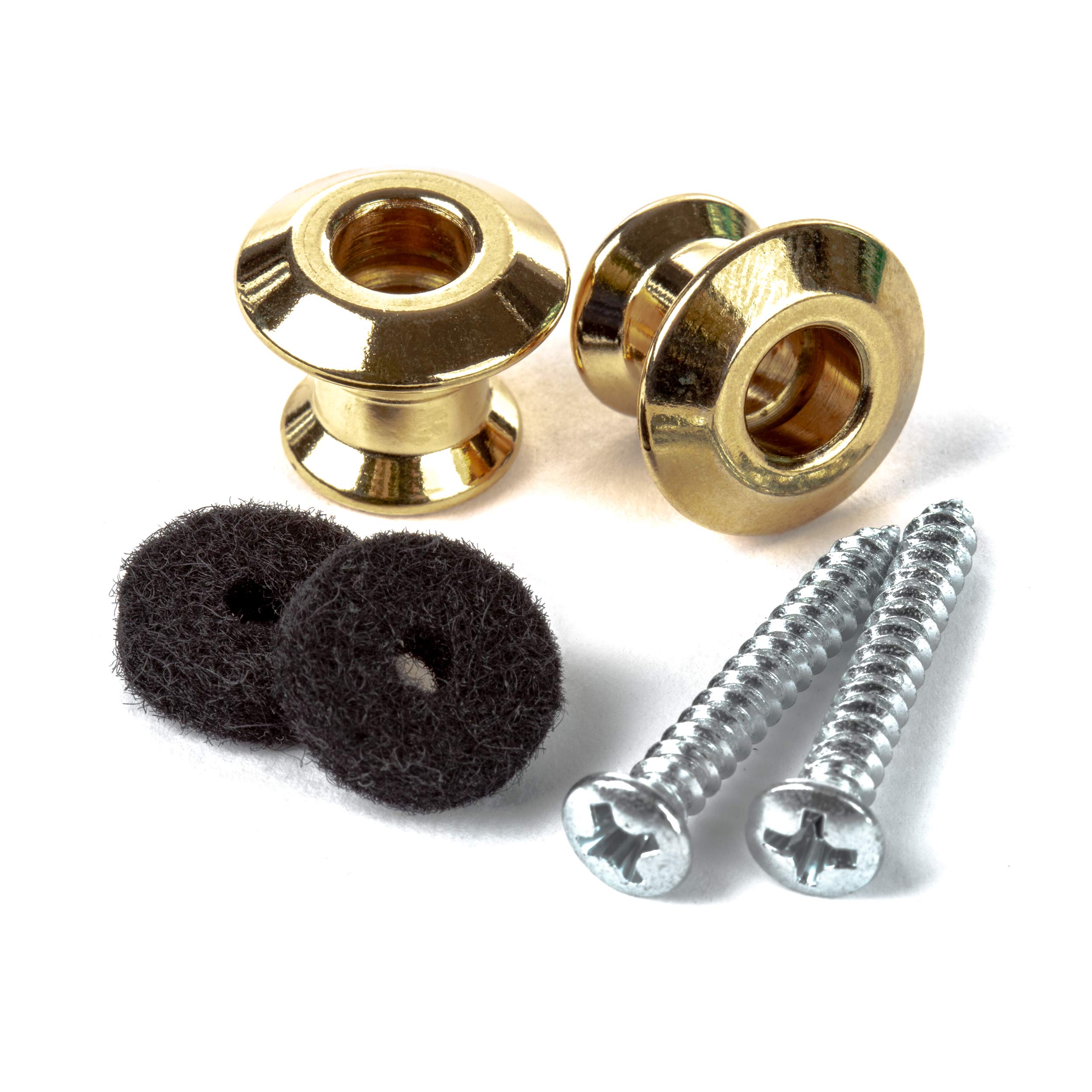 

Jim Dunlop 2PSLS034G Dual Design Strap Button Set, Gold