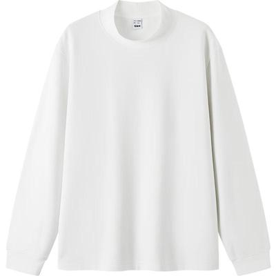 T-shirt à manches longues unie à col montant pour homme Semir
