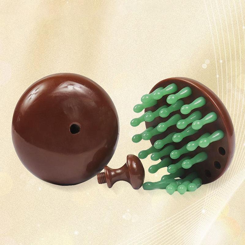 28 Nails Head Massage Comb Circular Tooth Massage Comb Blood Circulation Multifunctional Whole Body Meridian Comb Massage Tools