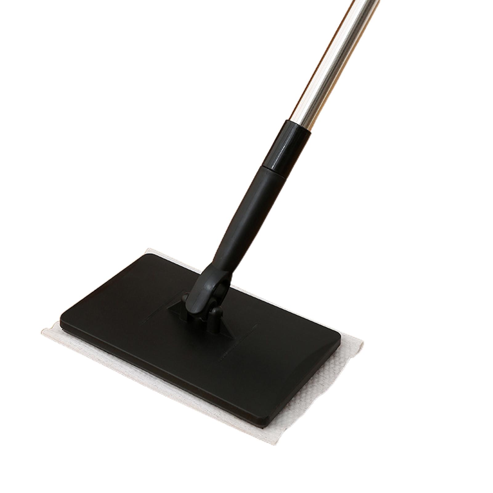 

Мини-швабра с быстрой сменой ткани и длинной ручкой, облегчающая уборку шваброй для домашнего использования на кухне чёрный