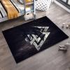 Viking Raven Symbol Rug Non-slip Rug Suitable for Living Room and Bedroom Sofas