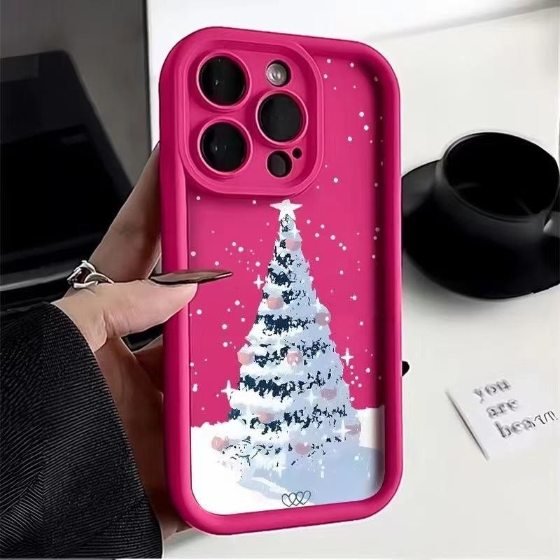 Christmas Tree Is Suitable for Iphone16promax Mobile Phone Case Apple 15 Anti-drop 14 European and American Style 13pro/12 New Model