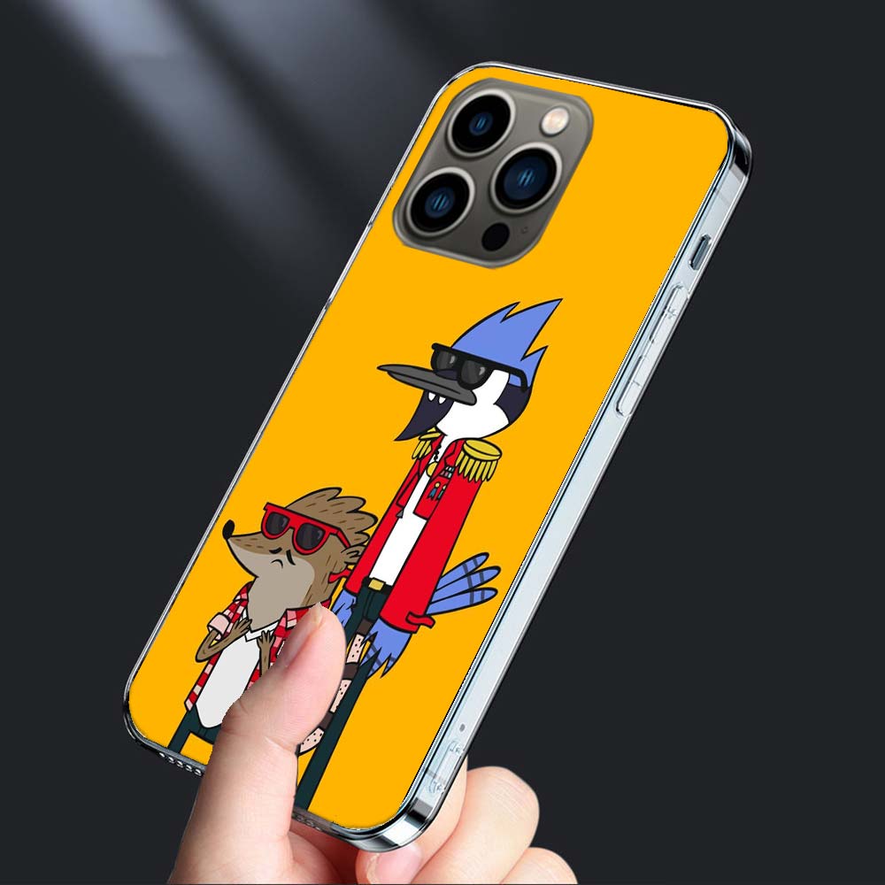 

Cartoon Regulars Cute Show Phone Case For Iphone 16E 15 Pro 14 Plus 17E 16 17 Pro Max Air 11 12 13 Mini Shockproof Capa Cute iPhone 15 Pro Max