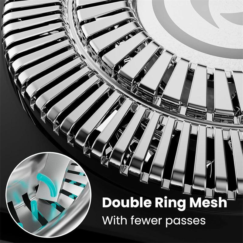 High-Quality USB Rechargeable Electric Shaver for Men Fully Waterproof Triple Blade System Digital Battery Indicator Multi-Function Shaver