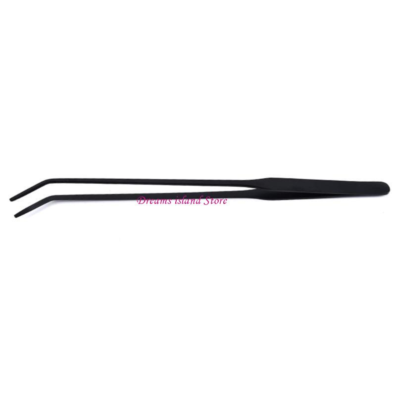 Quality Aquatic Tweezers Set 27cm Steel Straight & Curved for Aquarium Planting and Reptiles Feeding Cleaning Tool HX6C