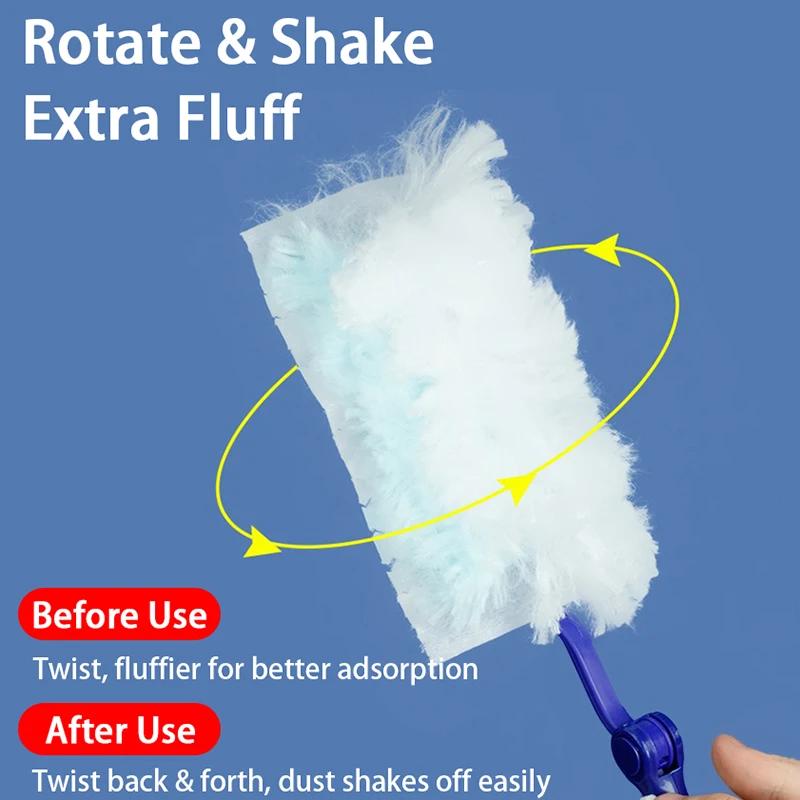 Disposable Duster Refills Compatible with Swiffer Duster Microfiber Hair Sweeper Home High Altitude Cleaning Dust Magnet CCD003