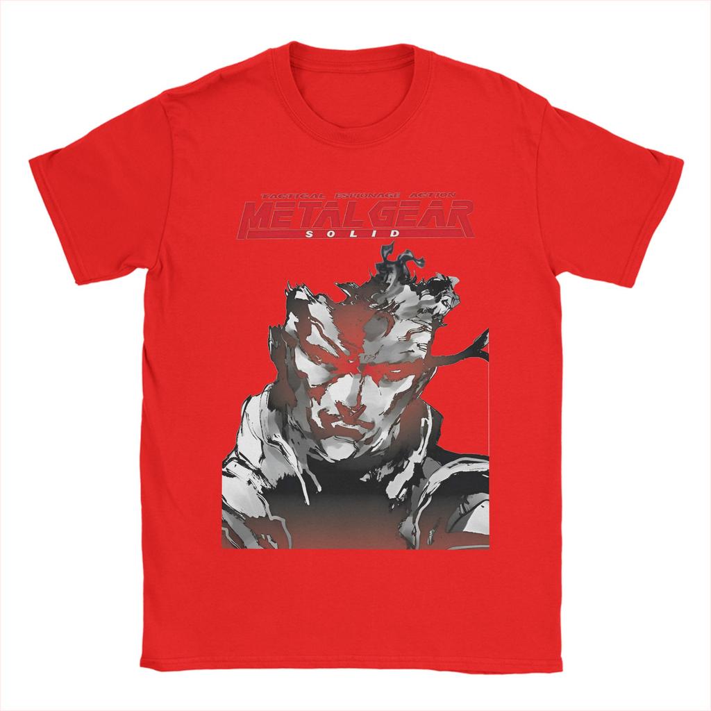 Metal Gear Solid Game T Shirt Beach Pure Cotton T Shirts For Man Leisure Custom DIY Tee Shirt Short Sleeve Classic Tops