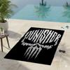 Punisher Skull Microfiber Beach Towel Quick Dry Sand Free Black Print Soft Absorbent Pool Gym Sports Towel Bathroom Accessories