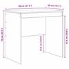 Desk Sonoma Oak 80 x 50 x 76 cm