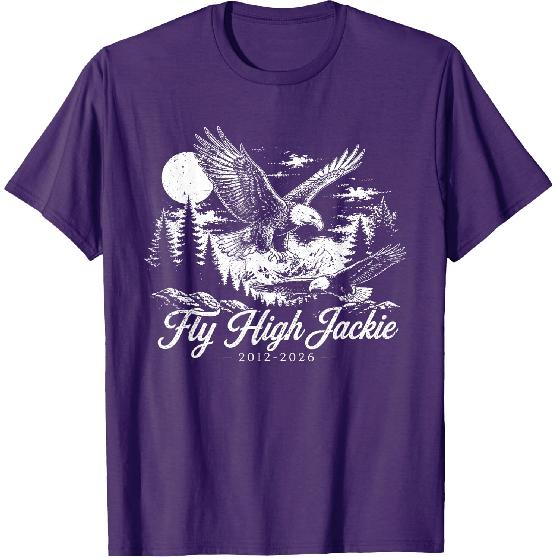 Fly High Jackie, Jackie and Shadow Bald Eagle T-Shirt