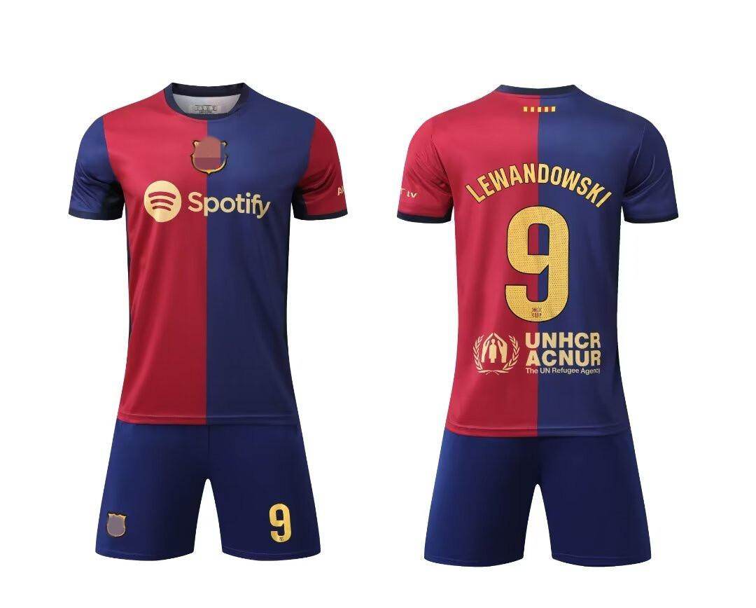 24-25 Ba S Home No. 9 Club Football Suit Children S Clothing Adult Suit Size 14-3Xl 14 yards/90