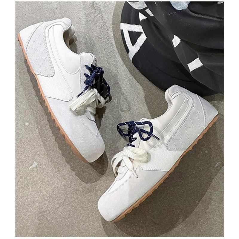 Big Head Ugly Cute Agan Shoes Women Leather Shallow Mouth De Training Shoes Lightweight Breathable Sports Casual Shoes