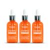 DR. Rashel Vitamin C Aufhellendes Gesichtsserum mit Hyaluronsäure | Anti-Aging und Hautstraffung | Orange | 50 ml | 3er-Pack