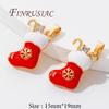 Christmas Gifts Happy New Year 2026 18K Gold Plated Brass Charms For Necklaces,Pendants For Jewelry Making,Women's Gift Xmas