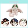 Fluffy Pink Bat Rabbit Plush Toy With Bat Wings